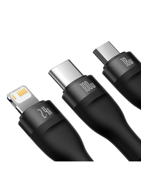 3in1 USB į USB-C / iPhone Lightning / mikro USB laidas 1,2 m - juodas
 
3in1 USB į USB-C / iPhone Lightning / mikro USB laidas 1,2 m - juodas
