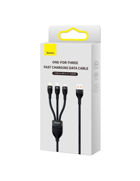 3in1 USB į USB-C / iPhone Lightning / mikro USB laidas 1,2 m - juodas
 
3in1 USB į USB-C / iPhone Lightning / mikro USB laidas 1,2 m - juodas