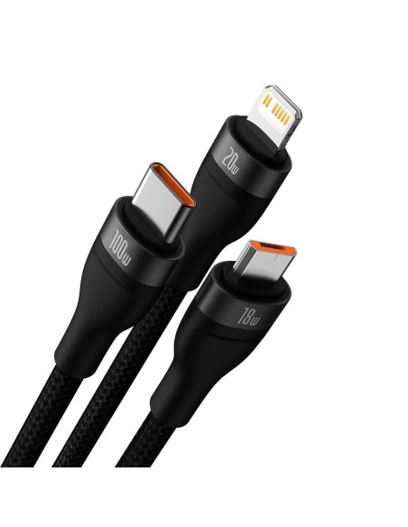 Kabelis 4in1 USB+USB-C į USB-C / iPhone Lightning / micro USB 1,2m – juodas
 
Kabelis 4in1 USB+USB-C į USB-C / iPhone Lightning / micro USB 1,2m – juodas