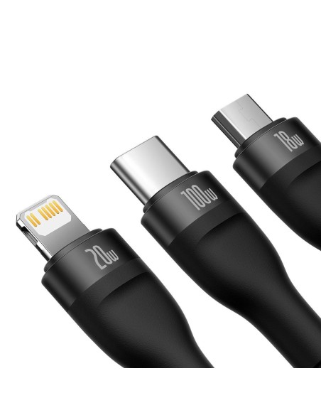 Kabelis 4in1 USB+USB-C į USB-C / iPhone Lightning / micro USB 1,2m – juodas
 
Kabelis 4in1 USB+USB-C į USB-C / iPhone Lightning / micro USB 1,2m – juodas