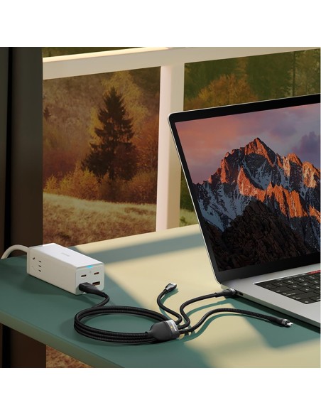 Kabelis 4in1 USB+USB-C į USB-C / iPhone Lightning / micro USB 1,2m – juodas
 
Kabelis 4in1 USB+USB-C į USB-C / iPhone Lightning / micro USB 1,2m – juodas