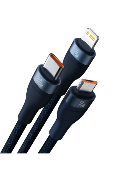 Kabelis 4in1 USB+USB-C prie USB-C / iPhone Lightning / micro USB 1,2m – mėlynas
 
Kabelis 4in1 USB+USB-C prie USB-C / iPhone Lightning / micro USB 1,2m – mėlynas