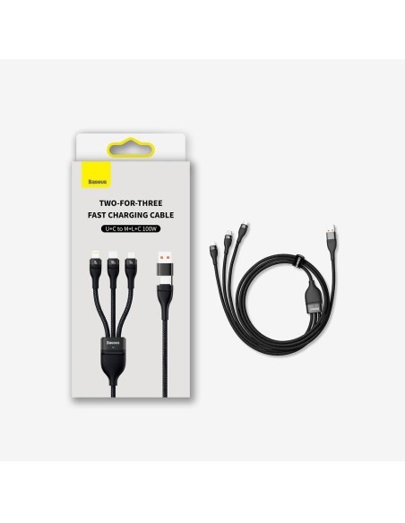 Kabelis 4in1 USB+USB-C prie USB-C / iPhone Lightning / micro USB 1,2m – mėlynas
 
Kabelis 4in1 USB+USB-C prie USB-C / iPhone Lightning / micro USB 1,2m – mėlynas
