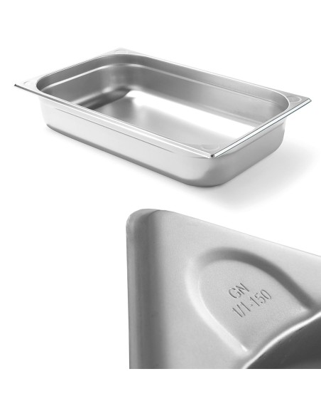 Kitchen Line GN 1/1 plieninis konteineris, aukštis 150 mm - Hendi 806142