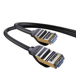 
Greitas RJ45 CAT 7 10Gbps pataisymo laido tinklo kabelis 3m - juodas

