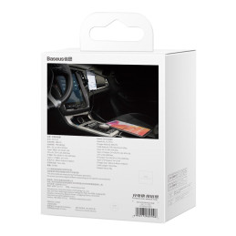 
2in1 USB-C + iPhone Lightning automobilinis įkroviklis, ištraukiamas laidas, 75cm, 30W - juodas

