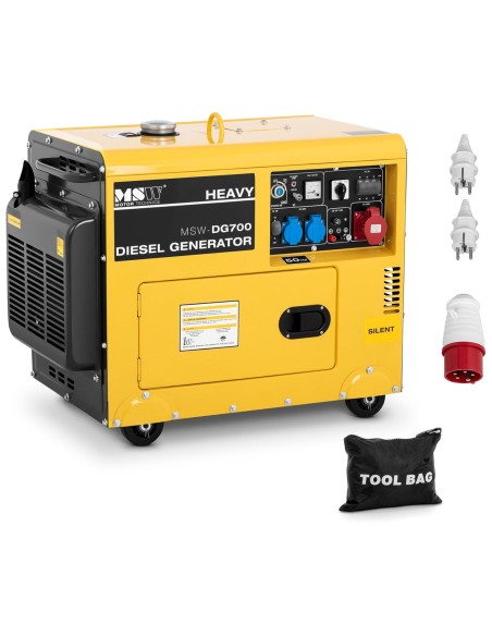 Oru aušinamas mobilus dyzelinis generatorius 230/400 V 4,4 kW 5,5 kVA 14,5 l Oru aušinamas mobilus dyzelinis generatorius 230/400 V 4,4 kW 5,5 kVA 14,5 l