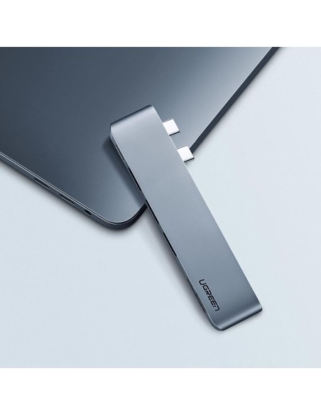 HUB adapteris, skirtas MacBook Pro / Air 2x USB-C iki 3x USB 3.0 / TF / SD / USB-C - pilka
 
HUB adapteris, skirtas MacBook Pro / Air 2x USB-C iki 3x USB 3.0 / TF / SD / USB-C - pilka