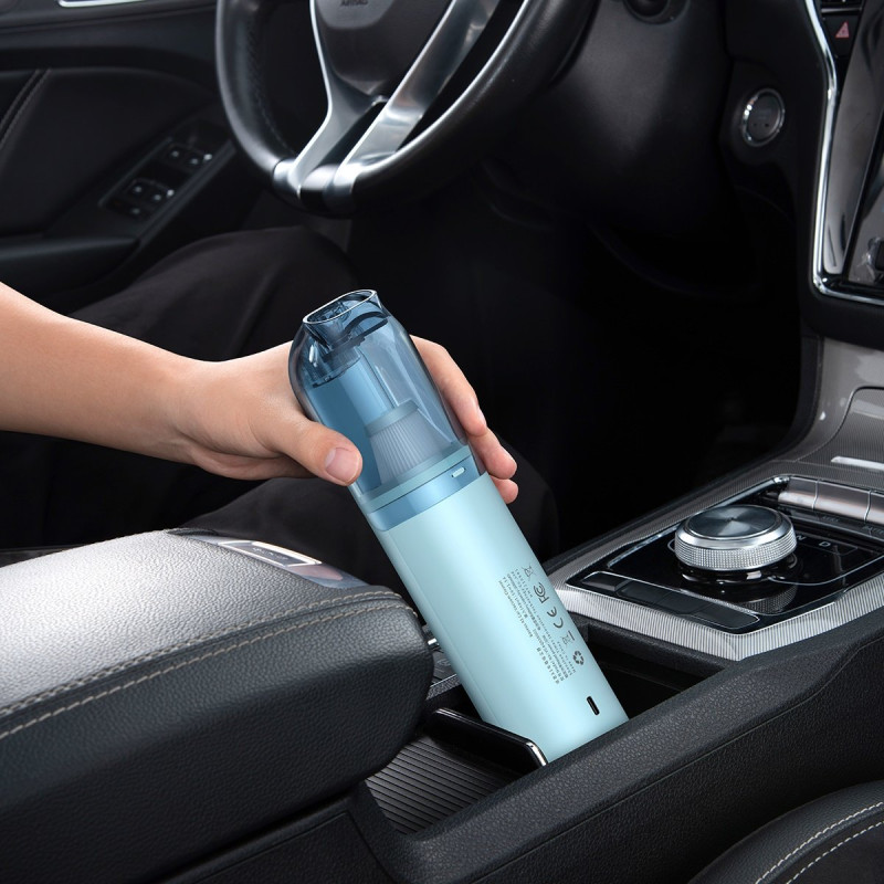 Baseus A1 30W mini belaidis automobilio dulkių siurblys - mėlynas