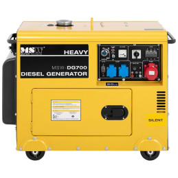Oru aušinamas mobilus dyzelinis generatorius 230/400 V 4,4 kW 5,5 kVA 14,5 l