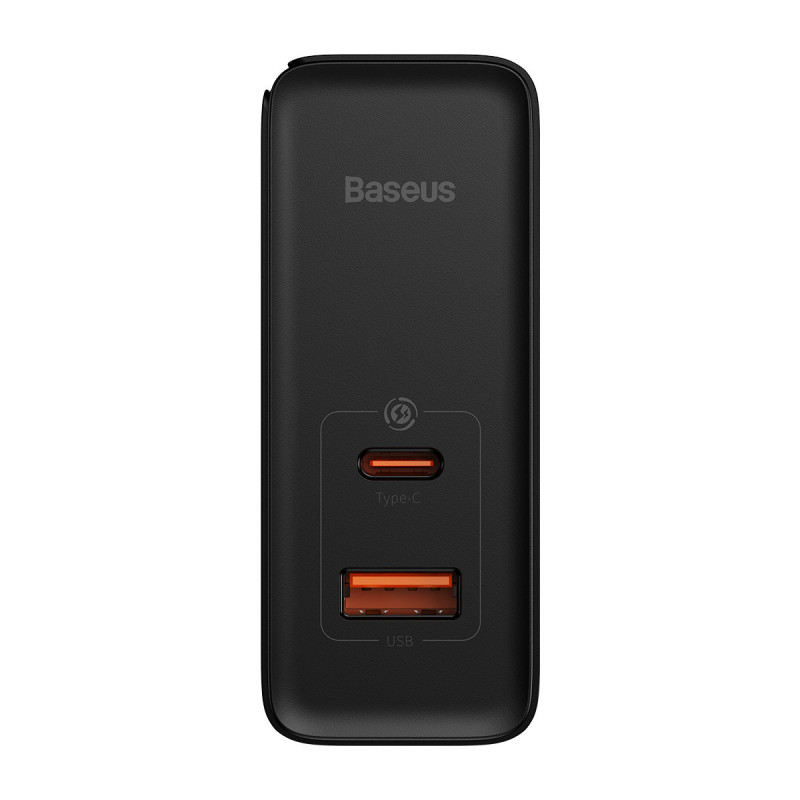 GaN5 Pro USB-C / USB 100W greitas universalus sieninis įkroviklis - juodas