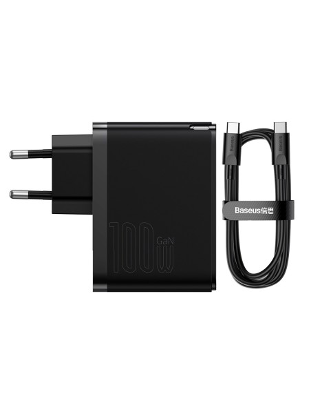 GaN5 Pro USB-C / USB 100W greitas universalus sieninis įkroviklis - juodas
 
GaN5 Pro USB-C / USB 100W greitas universalus sieninis įkroviklis - juodas