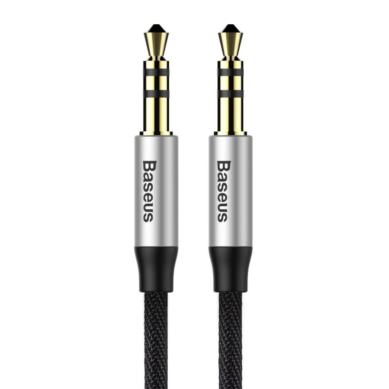 
Yiven M30 AUX stereo garso laidas 3,5 mm Mini Jack 1,5 m - sidabro-juoda
