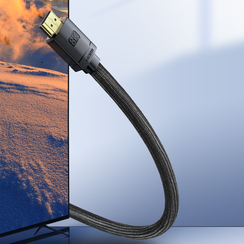 HDMI 2.1 High Definition Series 8K priekinis laidas 0,5 m – juodas