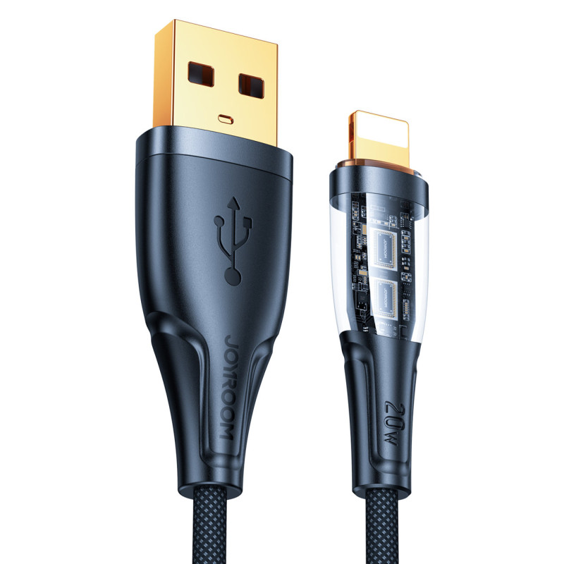 Kabelis su išmaniuoju jungikliu USB-A - iPhone Lightning 1,2m - juodas
Kabelis su išmaniuoju jungikliu USB-A - iPhone Lightning 1,2m - juodas