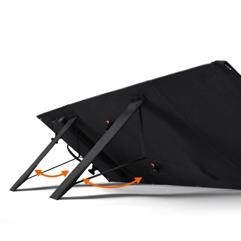 
Saulės turistinis saulės įkroviklis stovyklavimui, sulankstomas, 120W
