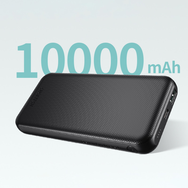 Lengvas Powerbank 10000mAh 18W QC PD USB / USB-C - juodas
