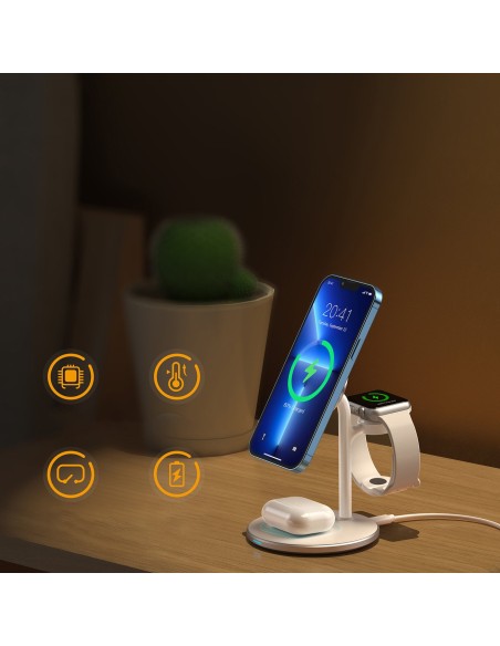 Apple T585-F 3in1 iPhone 12/ 13 AirPods Pro Watch įkrovimo stoties įkroviklis – baltas
 
Apple T585-F 3in1 iPhone 12/ 13 AirPods Pro Watch įkrovimo stoties įkroviklis – baltas
