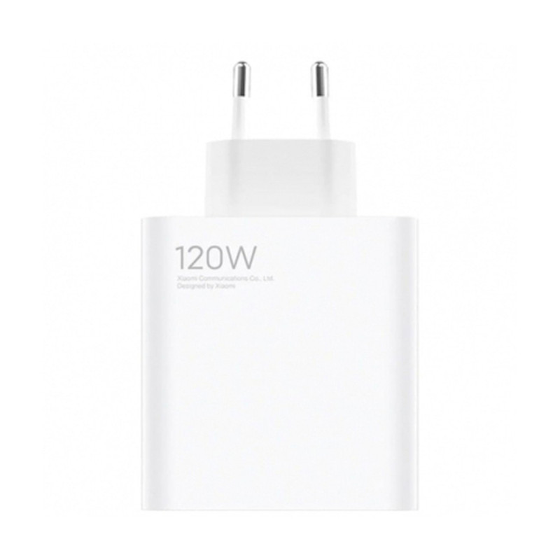 
Greitas USB-A į USB-C Travel Charger Combo 120W sieninis įkroviklis – baltas
