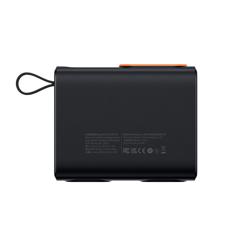 3in1 kompresoriaus padangų siurblio maitinimo blokas 6000mAh LED žibintuvėlis Baseus BS-CG007