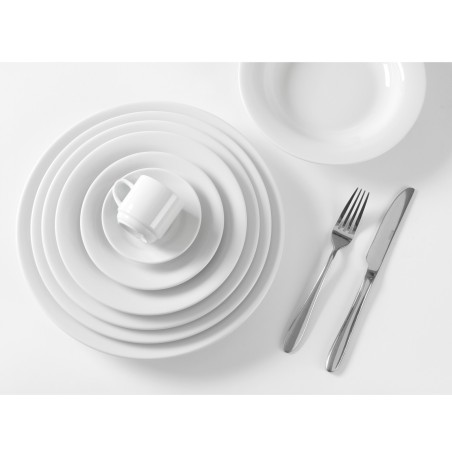 Lėkštė OPTIMA balto porceliano sk. 160mm rinkinys 12vnt - Hendi 770849