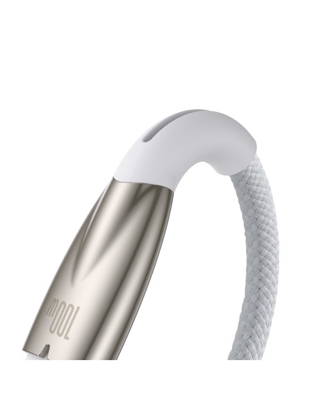 
Blizgantis USB-A – USB-C greito įkrovimo laidas 1m – baltas
