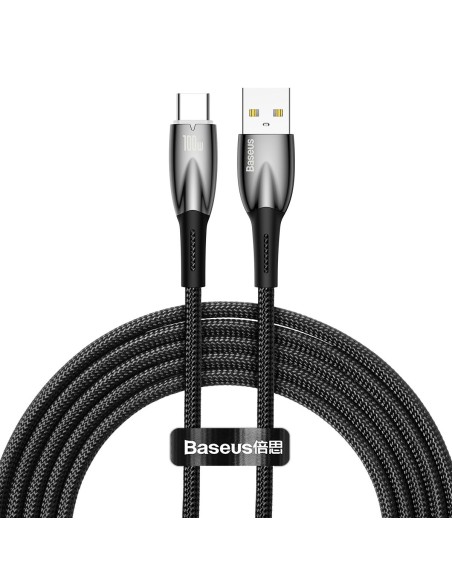 Blizgantis USB-A - USB-C greito įkrovimo laidas 2m - juodas
 
Blizgantis USB-A - USB-C greito įkrovimo laidas 2m - juodas