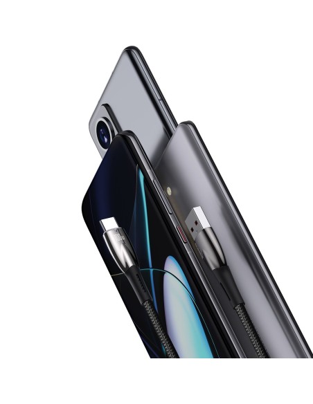 
Blizgantis USB-A - USB-C greito įkrovimo laidas 2m - juodas
