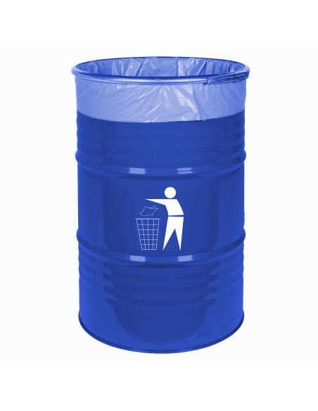 Lauko šiukšliadėžė, patvari plieninė šiukšliadėžė, 200L BARREL - mėlyna Lauko šiukšliadėžė, patvari plieninė šiukšliadėžė, 200L BARREL - mėlyna