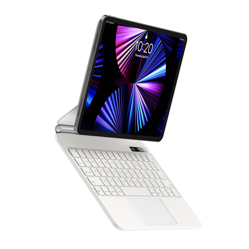 Klaviatūra ir jutiklinė dalis, skirta iPad Pro 12,9& 39 & 39 + Brilliance magnetinis dėklas – baltas