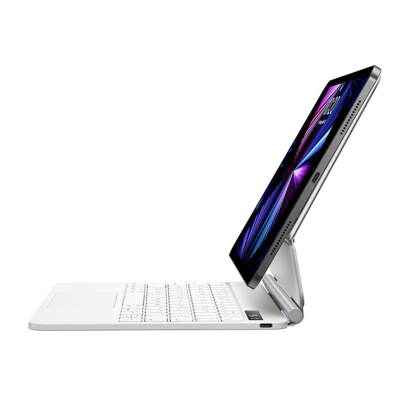 Klaviatūra ir jutiklinė dalis, skirta iPad Pro 12,9& 39 & 39 + Brilliance magnetinis dėklas – baltas