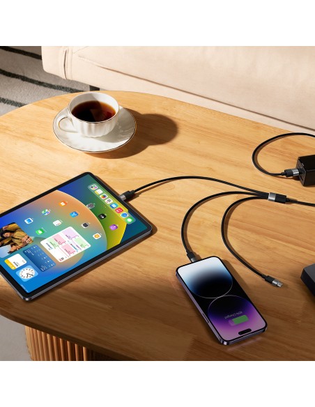 StarSpeed 3in1 USB - mikro USB / iPhone Lightning / USB-C telefono laidas 1,2 m - juodas
 
StarSpeed 3in1 USB - mikro USB / iPhone Lightning / USB-C telefono laidas 1,2 m - juodas