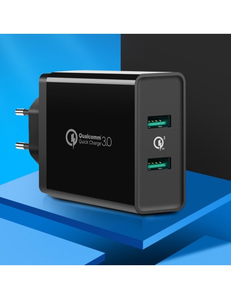 2x USB-A 36W QC3.0 telefono pakrovėjas - juodas
 
2x USB-A 36W QC3.0 telefono pakrovėjas - juodas