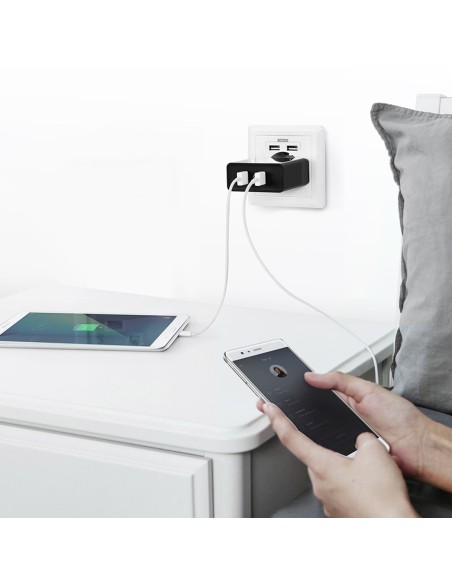 2x USB-A 36W QC3.0 telefono pakrovėjas - juodas
 
2x USB-A 36W QC3.0 telefono pakrovėjas - juodas