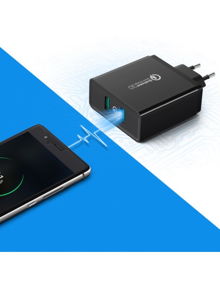2x USB-A 36W QC3.0 telefono pakrovėjas - juodas
 
2x USB-A 36W QC3.0 telefono pakrovėjas - juodas
