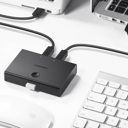 
Jungiklio adapterio jungiklio adapteris 2x USB-B - USB-A - juodas
