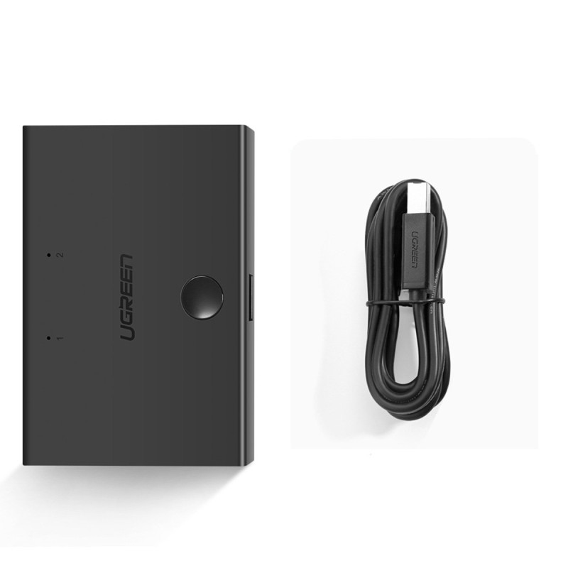 Jungiklio adapterio jungiklio adapteris 2x USB-B - USB-A - juodas