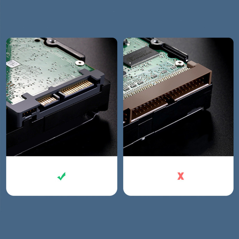 
Adapterio laidas HDD ir SSD SATA 2,5" / 3,5" USB 3.0 iki 12TB - juodas
