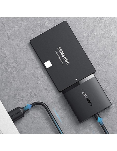 
Adapterio laidas HDD ir SSD SATA 2,5" / 3,5" USB 3.0 iki 12TB - juodas
