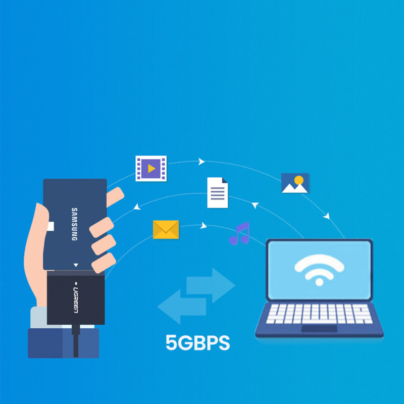 
Adapterio laidas HDD ir SSD SATA 2,5" / 3,5" USB 3.0 iki 12TB - juodas
