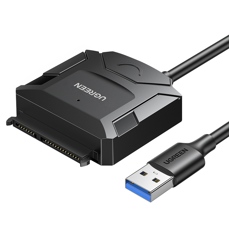 
Adapterio laidas HDD ir SSD SATA 2,5" / 3,5" USB 3.0 iki 4TB - juodas
