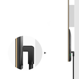 
90 laipsnių kampo kabelis HDMI 4K 30Hz 1m – juoda
