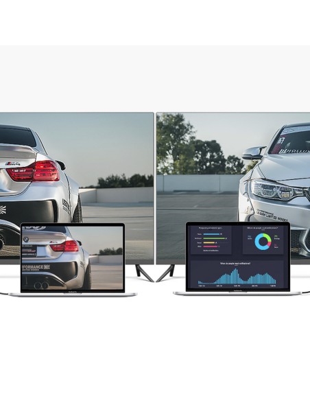 
90 laipsnių kampo kabelis HDMI 4K 30Hz 1m – juoda
