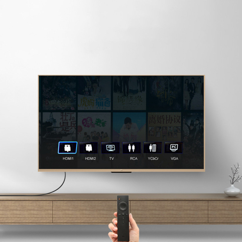 
90 laipsnių kampo kabelis HDMI 4K 30Hz 1m – juoda
