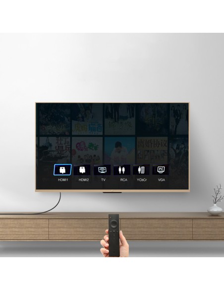 
90 laipsnių kampo kabelis HDMI 4K 30Hz 1m – juoda
