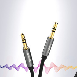 
AUX garso kabelio mini lizdas 3,5 mm 1 m - juodas
