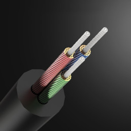 
AUX garso kabelio mini lizdas 3,5 mm 1 m - juodas
