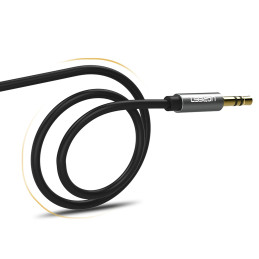 
AUX garso kabelio mini lizdas 3,5 mm 1 m - juodas
