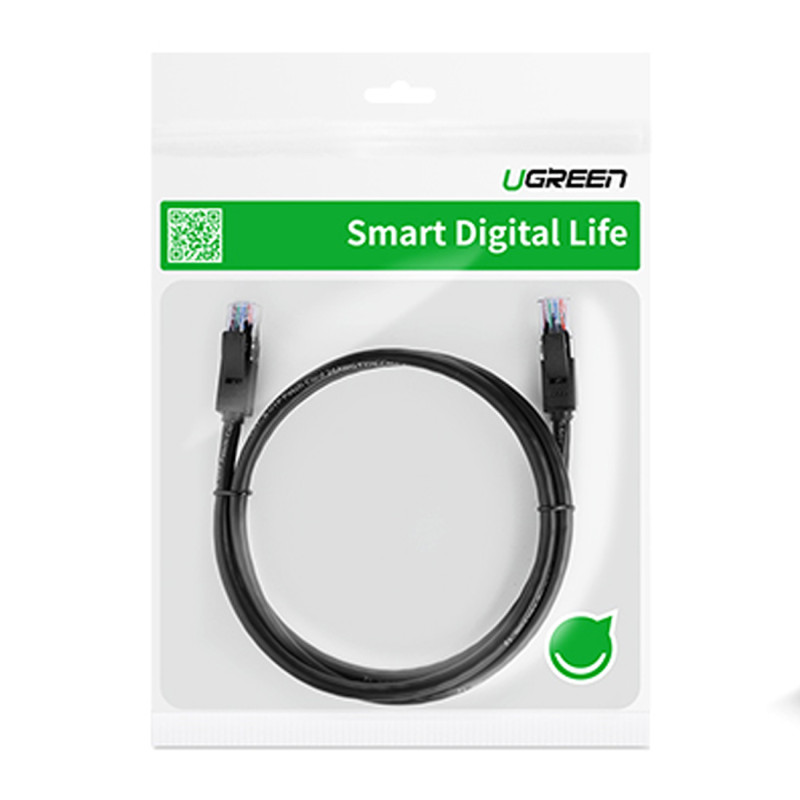 LAN Ethernet U/ UTP Cat. patch laidas. 6 1000Mb/ s 8m - juoda