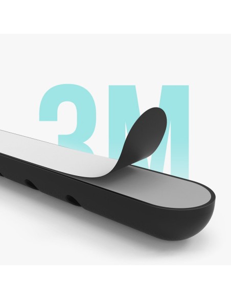 
Tvarkyklės laikiklis 4 lipniems laidams - juodas
